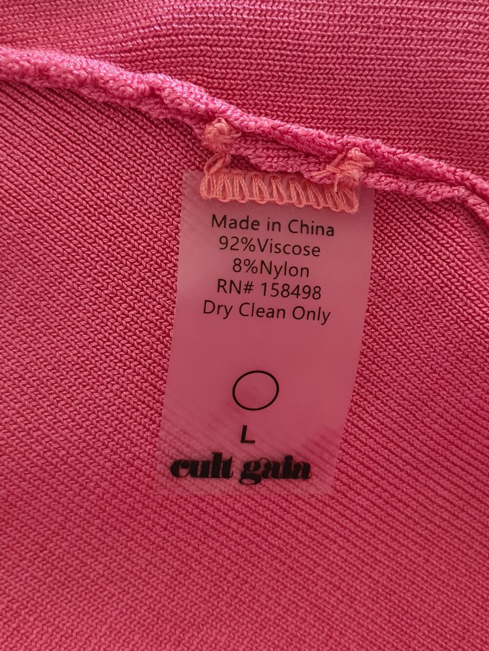 CULT GAIA Leslie Knit Halter Dress In Pink Blossom Size L Org $318 - Picture 7 of 12
